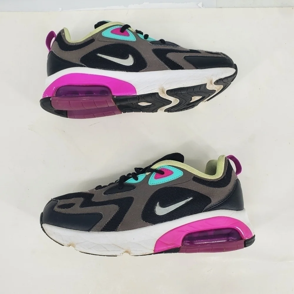 Nike Air Max 200 (GS) Running Shoes 5.5 Youth Sneakers AT5627 004